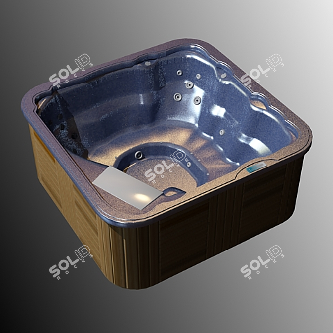 Luxury Bath Set: Vray+Textures 3D model image 1