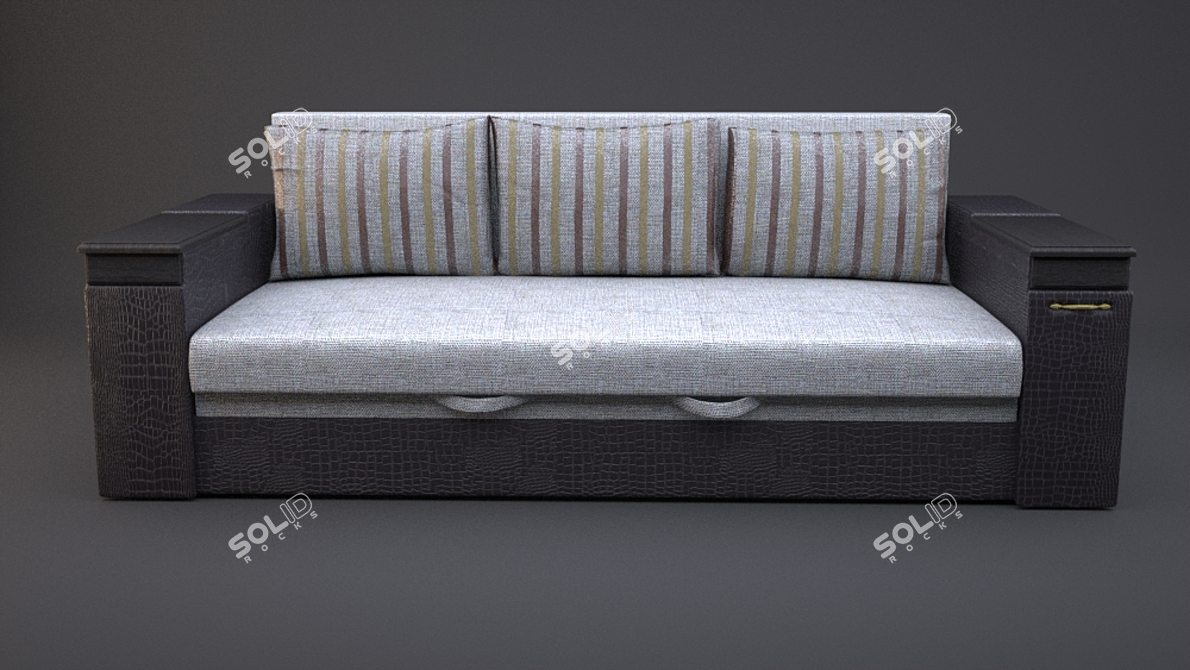 Maxwell Render: Custom Couch Design 3D model image 1