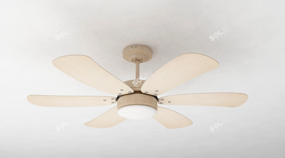 Cool Breeze: Portable Fan 3D model image 1