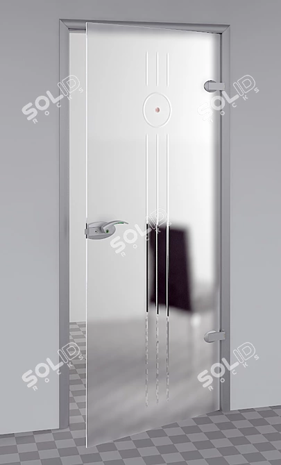 Elegant Glass Doors: PLANETA 3D model image 1