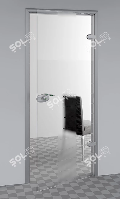 SKLO+GLAS Glass Doors: Matrix Model 3D model image 1