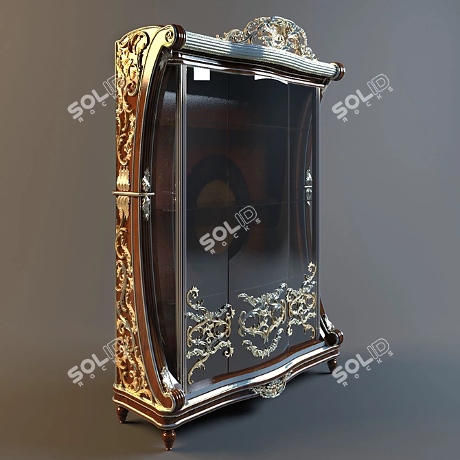 MOBLESA Classic Wardrobe 3D model image 1