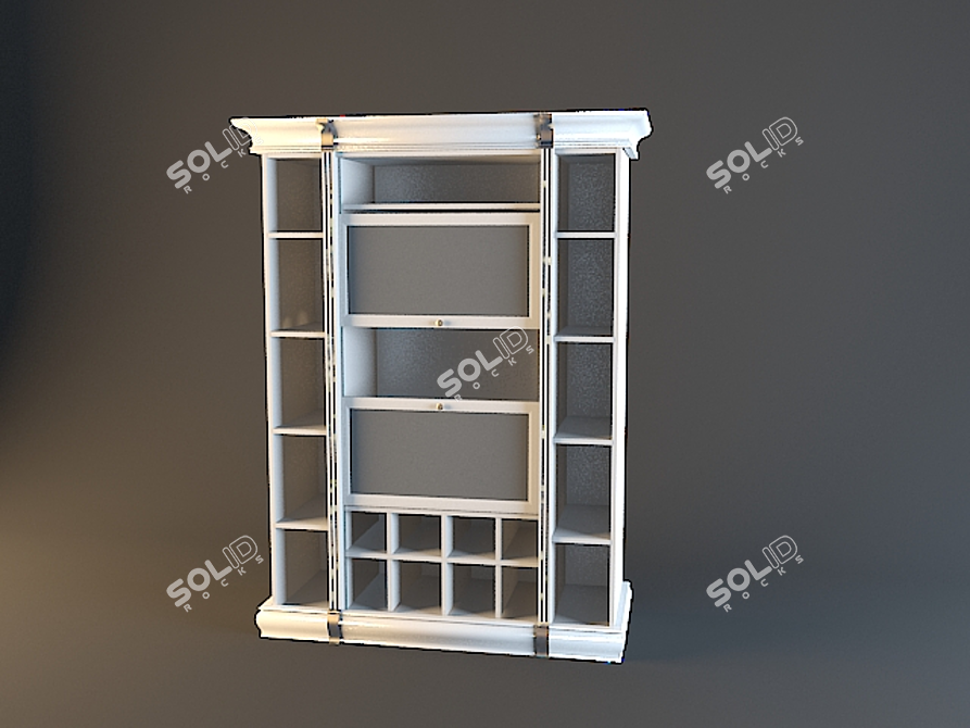 Classic Wardrobe: Elegant Storage Solution 3D model image 1