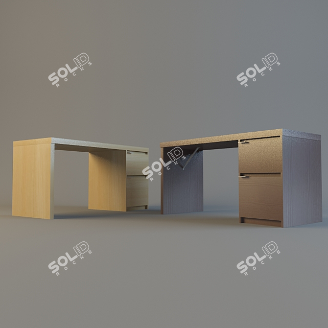 Ikea Jonas Writing Desk 3D model image 1