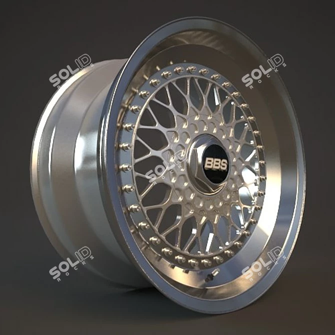 BBS RS R16 8J: Popular German Car Wheel 3D model image 1