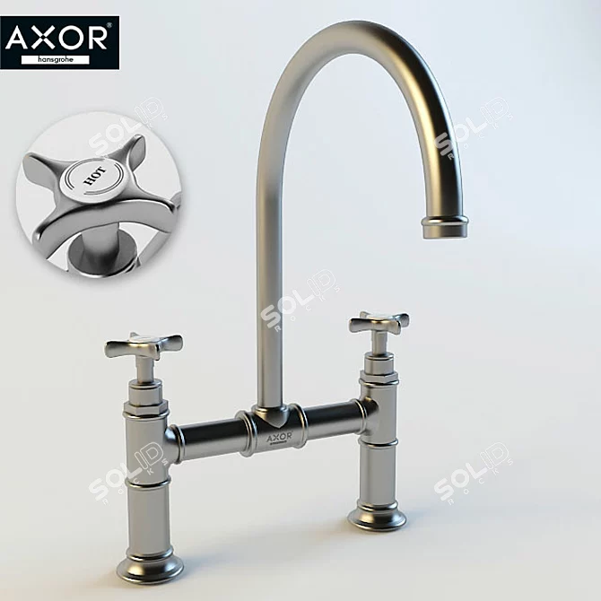 Axor Montreux Kitchen Faucet 3D model image 1