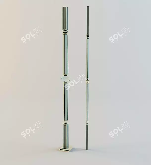Parisian Grand Forge Balusters 3D model image 1