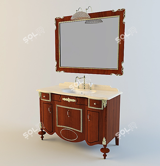Luxurious Lineatre Versailles Collection 3D model image 1
