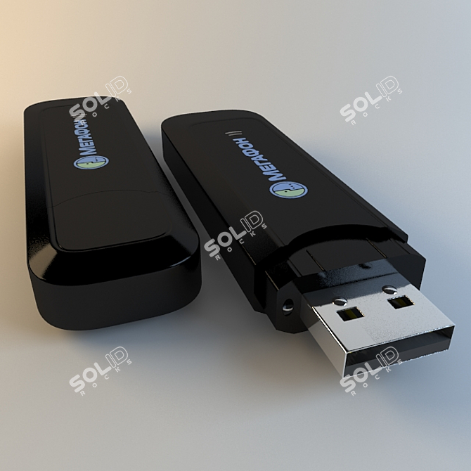 Mega Modem: Powerful USB Connection 3D model image 1