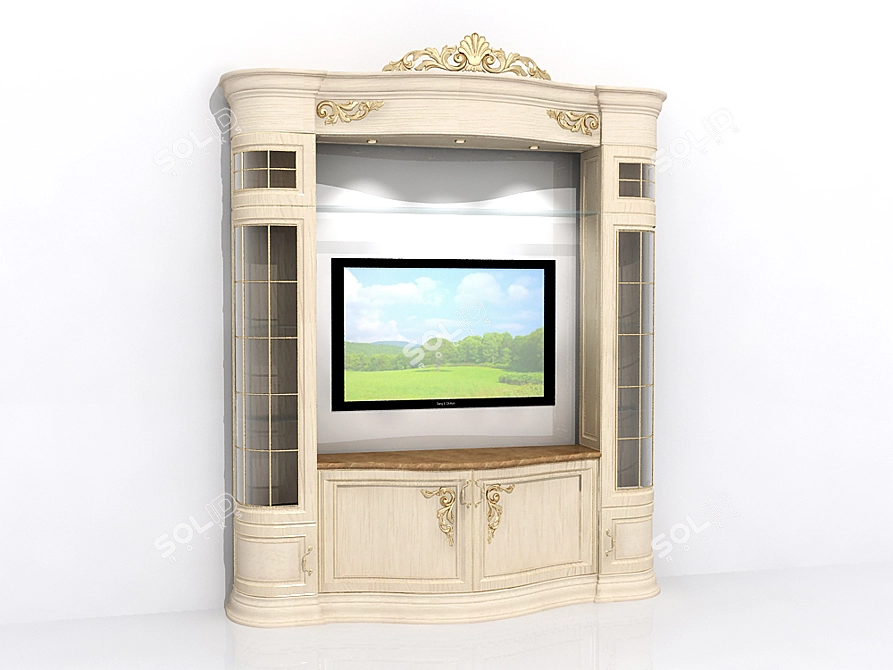 Classic TV Hill 3D model image 1