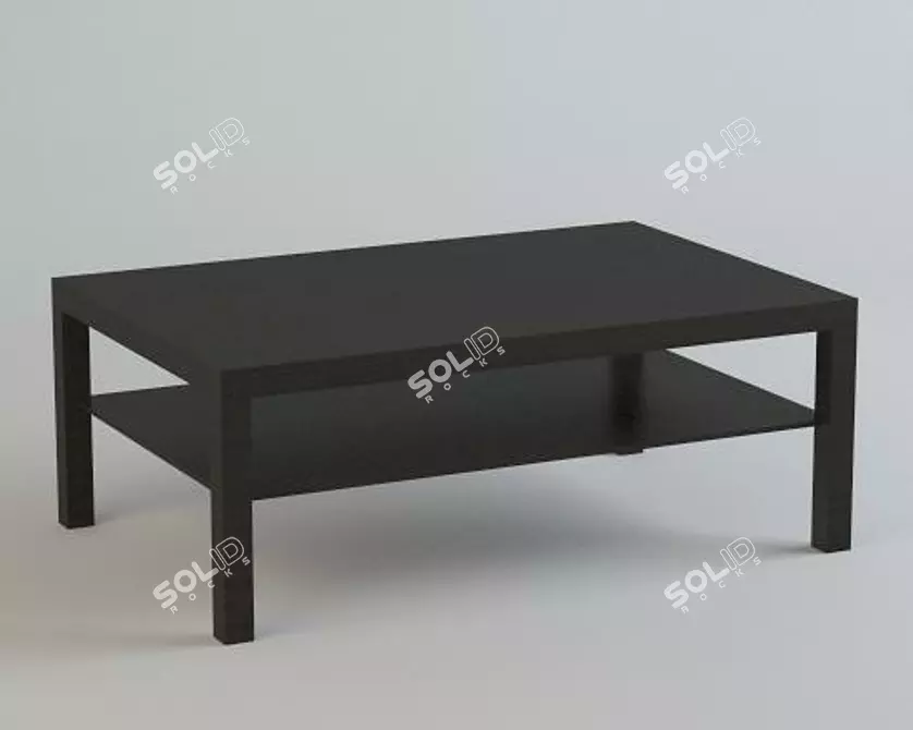 Minimalist IKEA Lack Coffee Table 3D model image 1