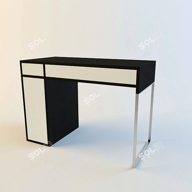 IKEA Micke Desk with Drawers: Organize Your Workspace 3D model image 1