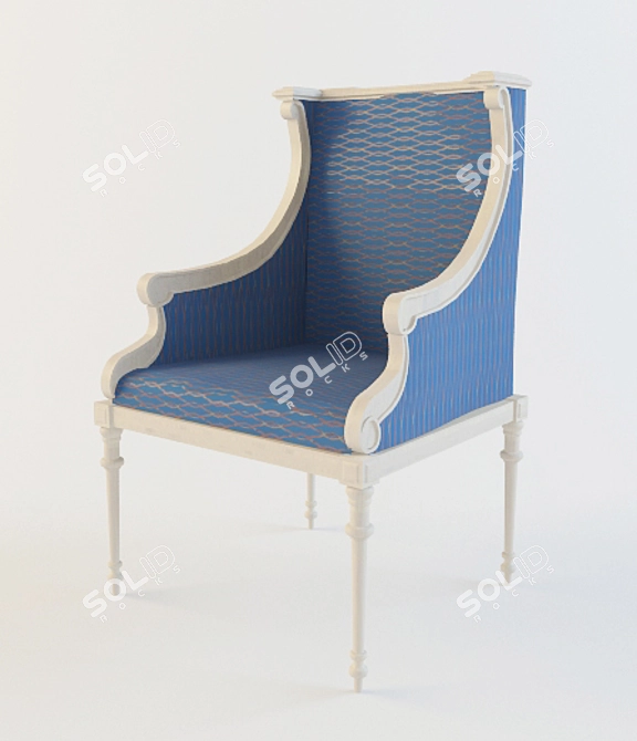 Classic Armchair 3D model image 1