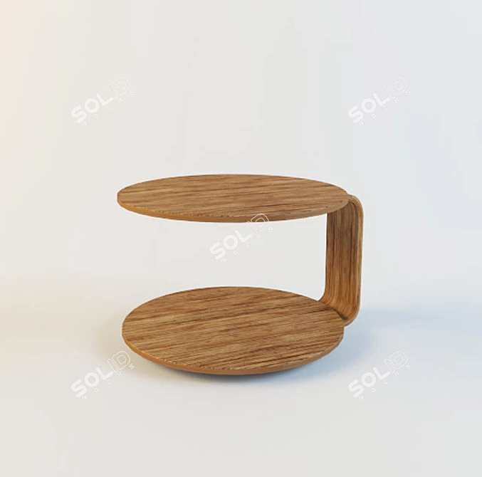 Convenient Bedside Table 3D model image 1