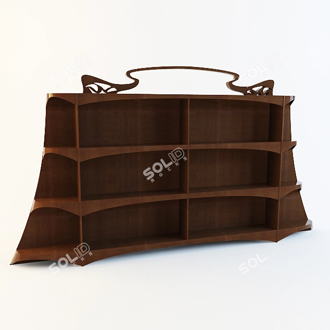 Bookshelf: Elegant and Functional 3D model image 1