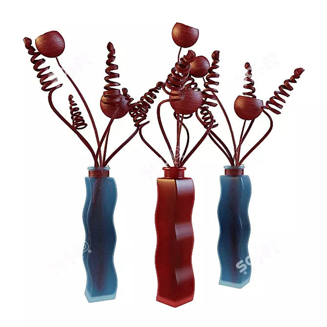 Title: Artistic Vases by Kudesnik84. 3D model image 1