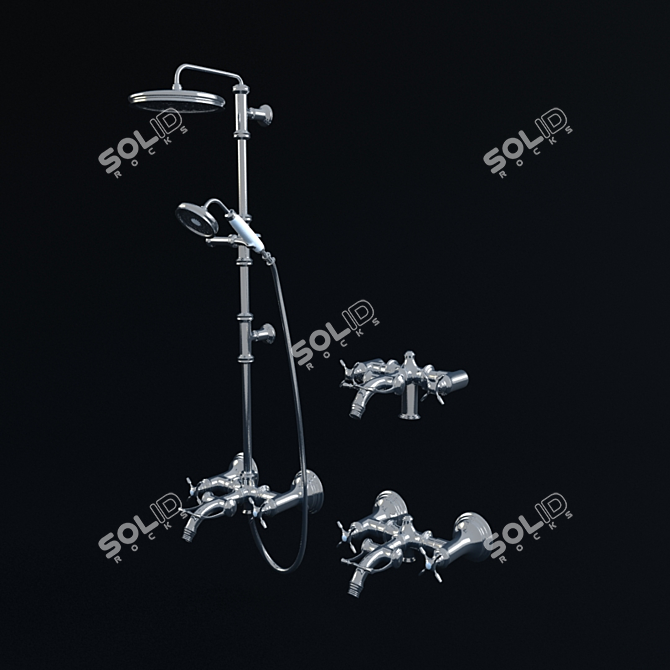 Textured Plumbing Bogani 3D model image 1