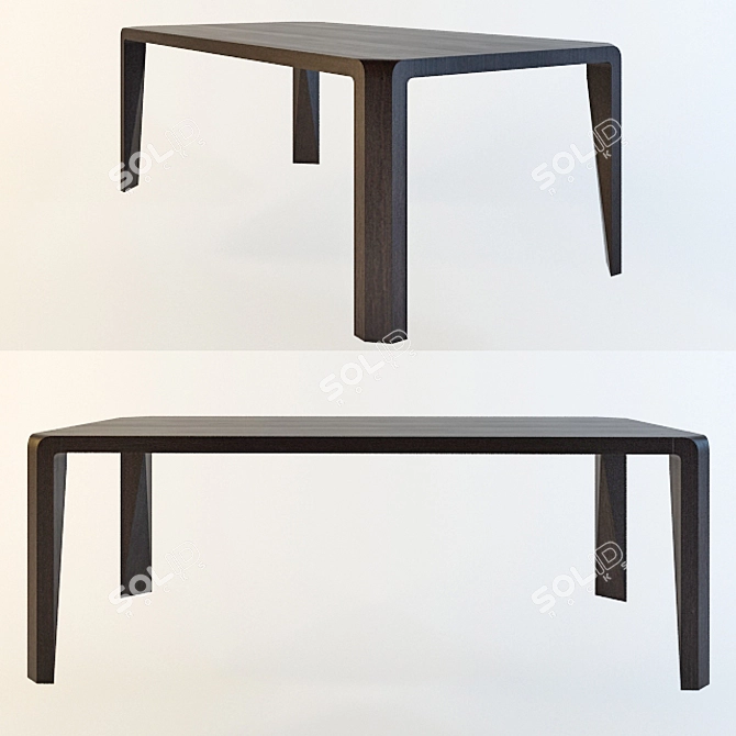 Potocco Eiles Dining Table 3D model image 1