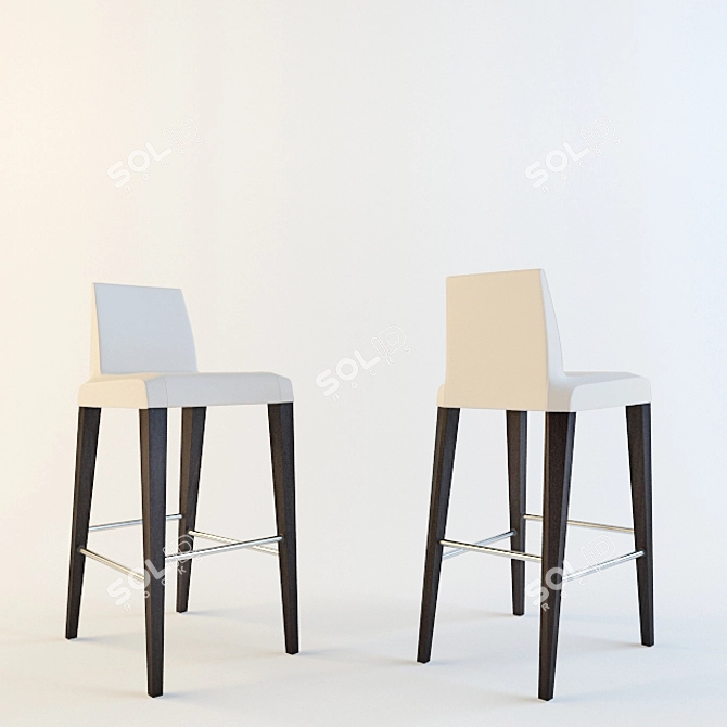 Elegant Bar Chair by Potocco Eiles 3D model image 1