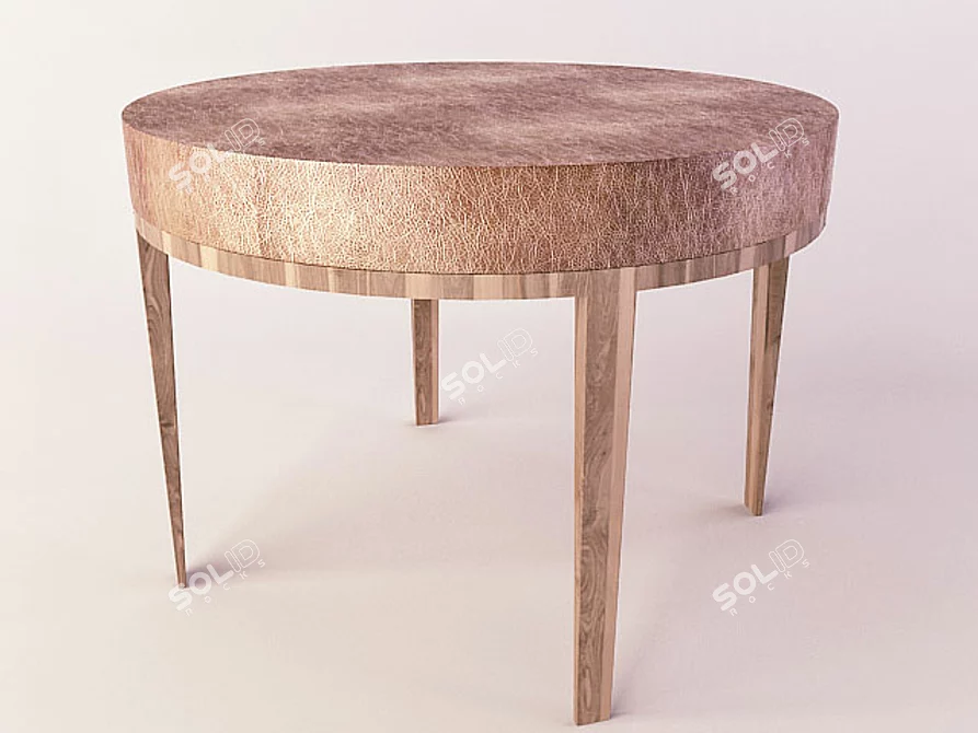 Modern Cherry Side Table 3D model image 1