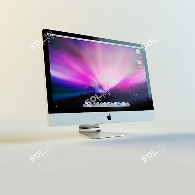 Sleek iMac for Office Use 3D model image 1