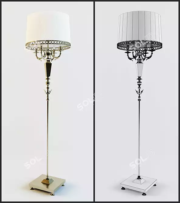 Classic Floor Lamp 3D model image 1