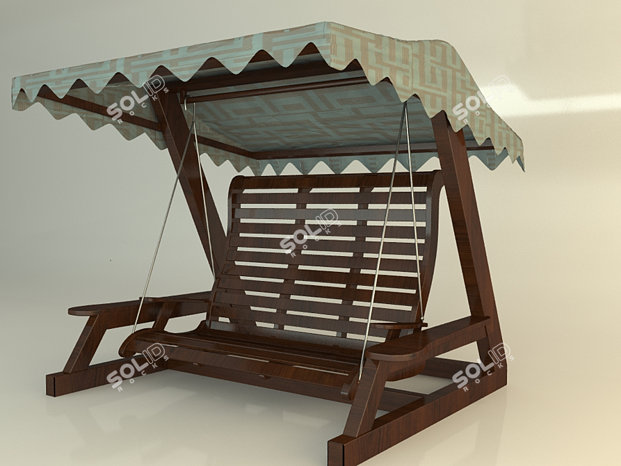 Sussex Mahogany Swing 3D model image 1