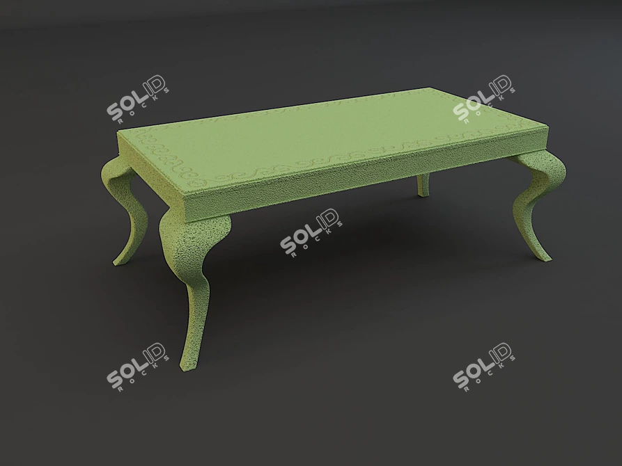 Modern Wood Coffee Table 3D model image 1