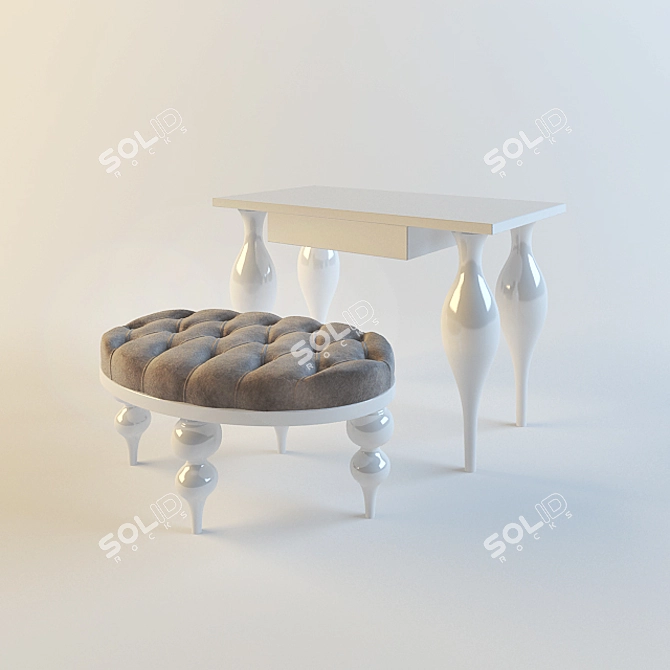 Palermo Vanity Table - Fratelli Barri 3D model image 1