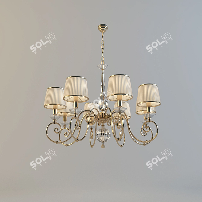 Classic Zonca Chandelier, Art. 31105 3D model image 1