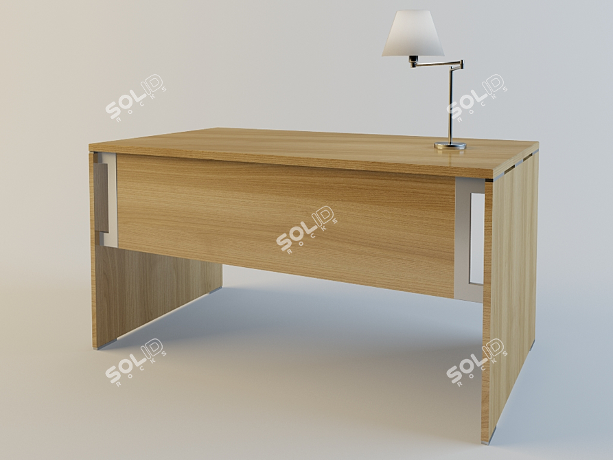 Profoffice Writing Desk - 1400x800x740 3D model image 1