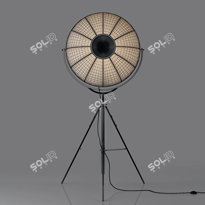 Fortuny Italian Floor Lamp 3D model image 5