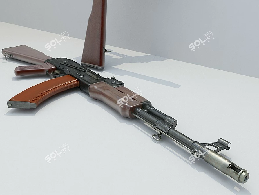 Legendary Kalashnikov AK47 3D model image 1