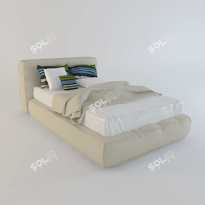 Cozy Dream Baby Bed 3D model image 1