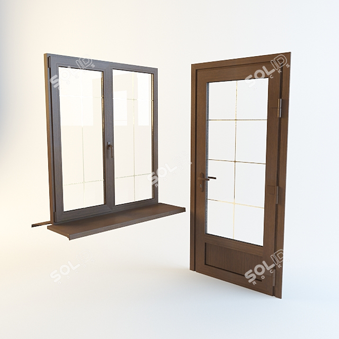 Cashmere Window & Door 3D model image 1