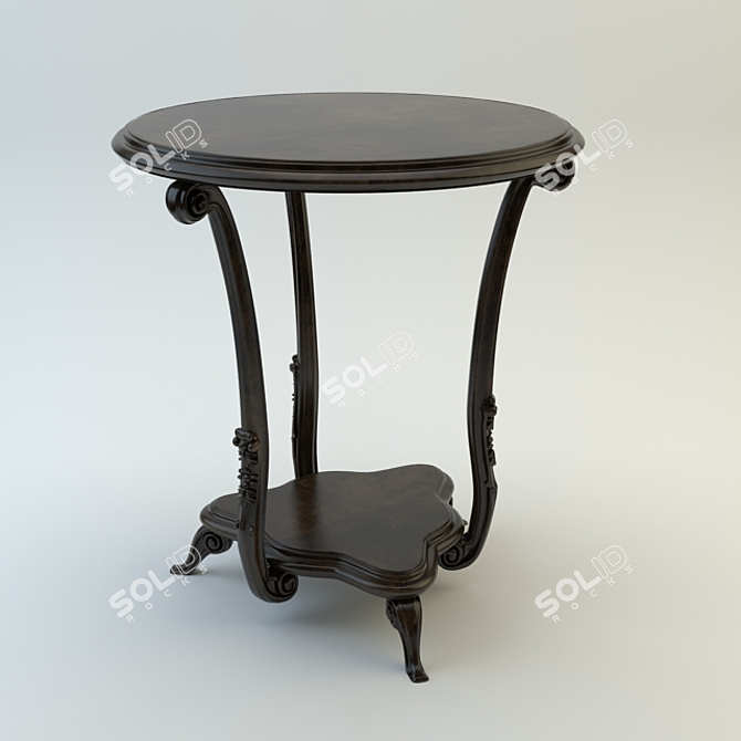 Round Side Table by Belcor 3D model image 1