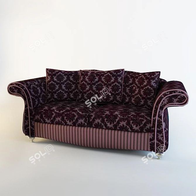 Luxurious Lord Sofa 3D model image 1