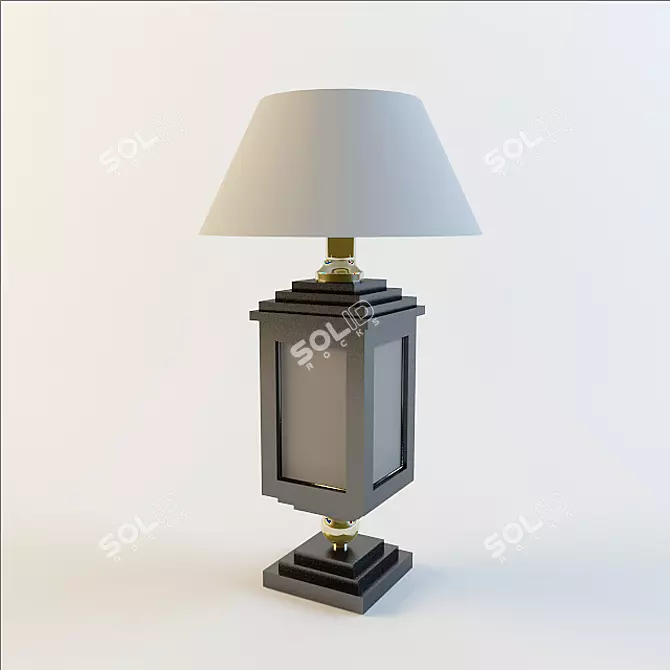 Egyptian Style Table Lamp 3D model image 1