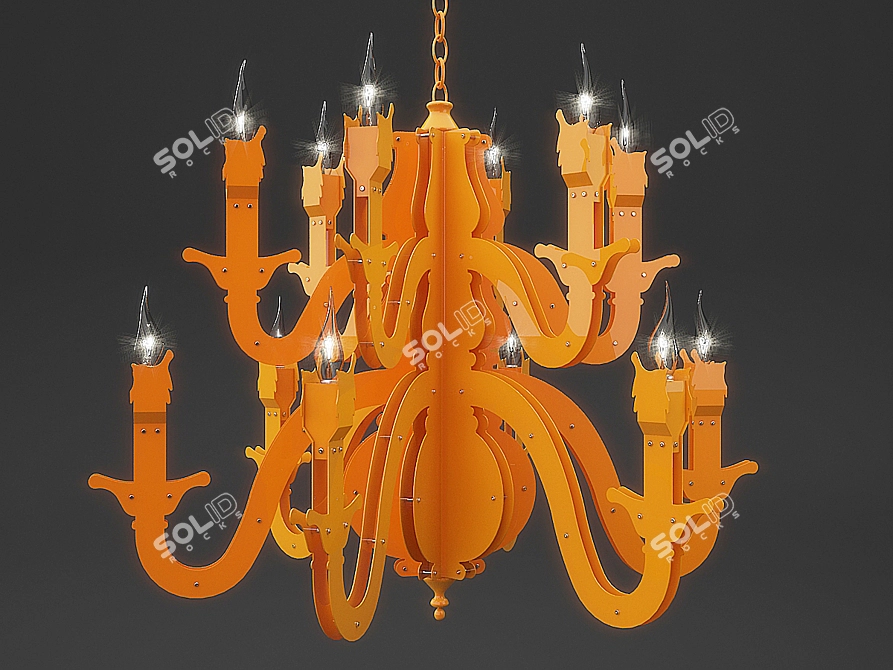 Modern Classic Chandelier 3D model image 1