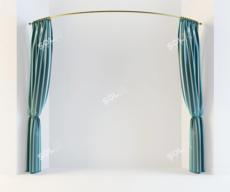 Bathroom Slat: Elegant and Functional 3D model image 1