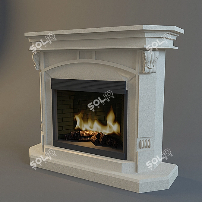 Dimplex Bromley Electric Fireplace 3D model image 1