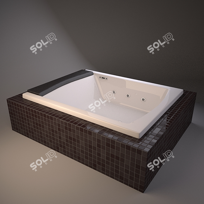 Seaside T08: Luxurious Bath Experience 3D model image 1