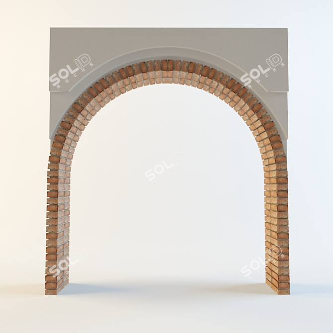 Brick Arch: Classic Elegance 3D model image 1