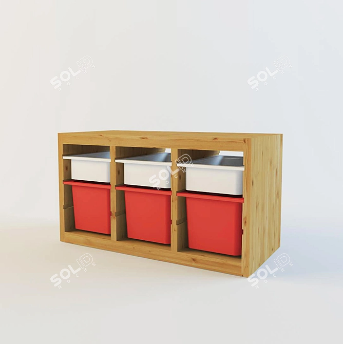 Versatile Storage Combos: TRUFAST IKEA 3D model image 1