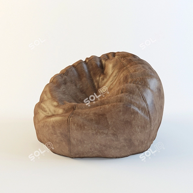 Cozy Cloud Bean Bag Chair 3D model image 1