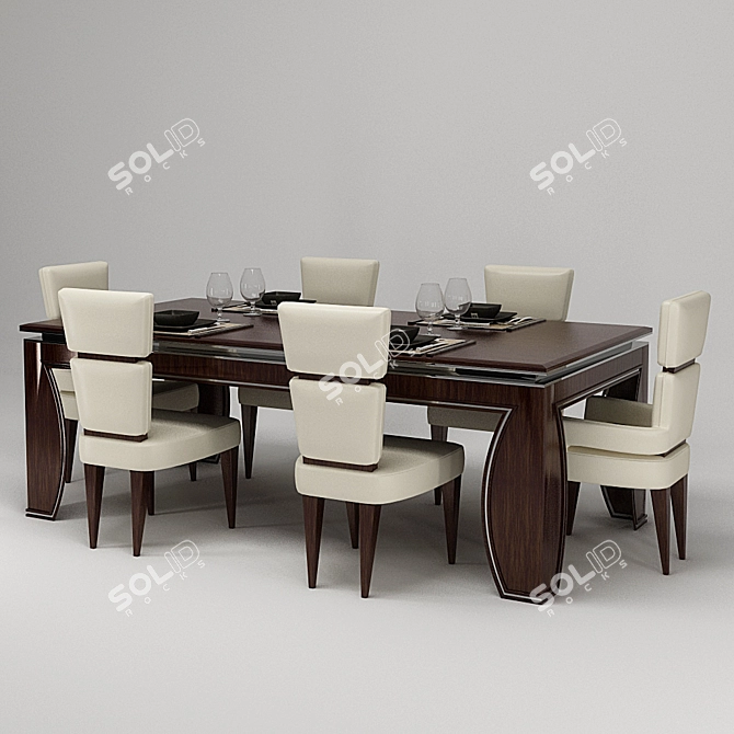 Luxury Italian TURRI Evolution Furniture 3D model image 1