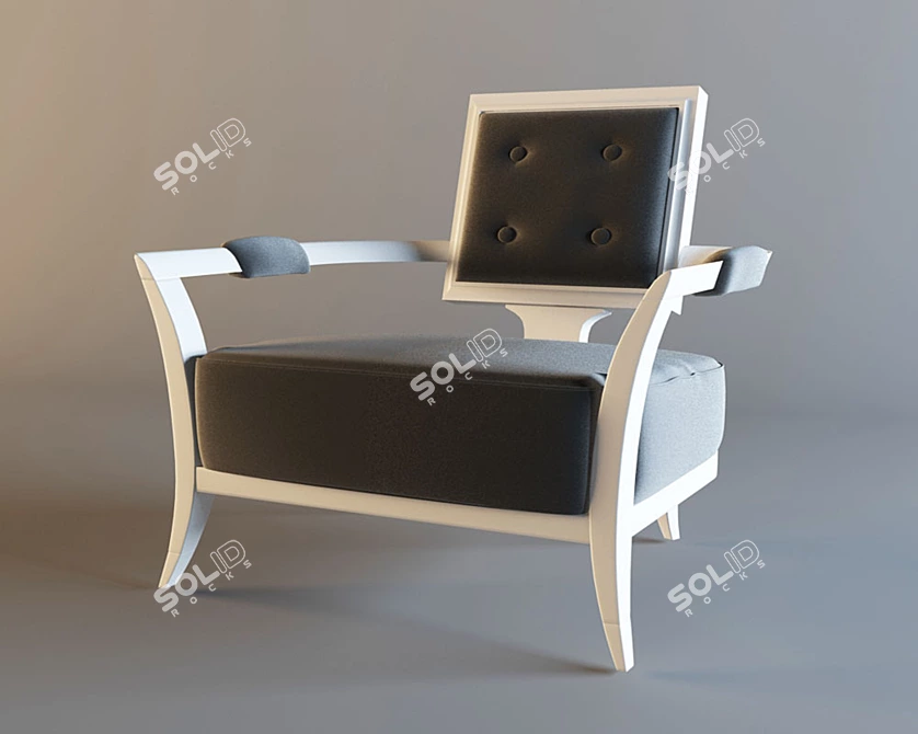 Luxurious Ellington Armchair by TURRI 3D model image 1