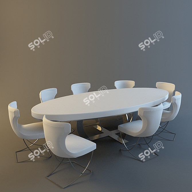 Elegant Baxter Table for Modern Homes 3D model image 1