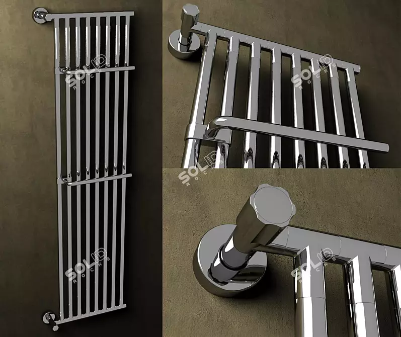 XL 480 Margaroli Towel Rail 3D model image 1