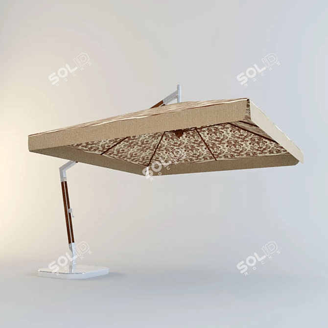 3x3m Cafe Umbrella 3D model image 1